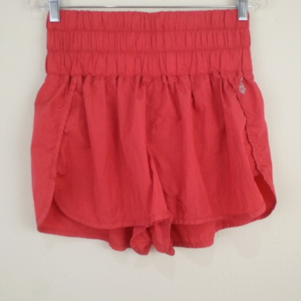 Free People FP Movement THE WAY HOME Shorts Wild Raspberry Pink Red